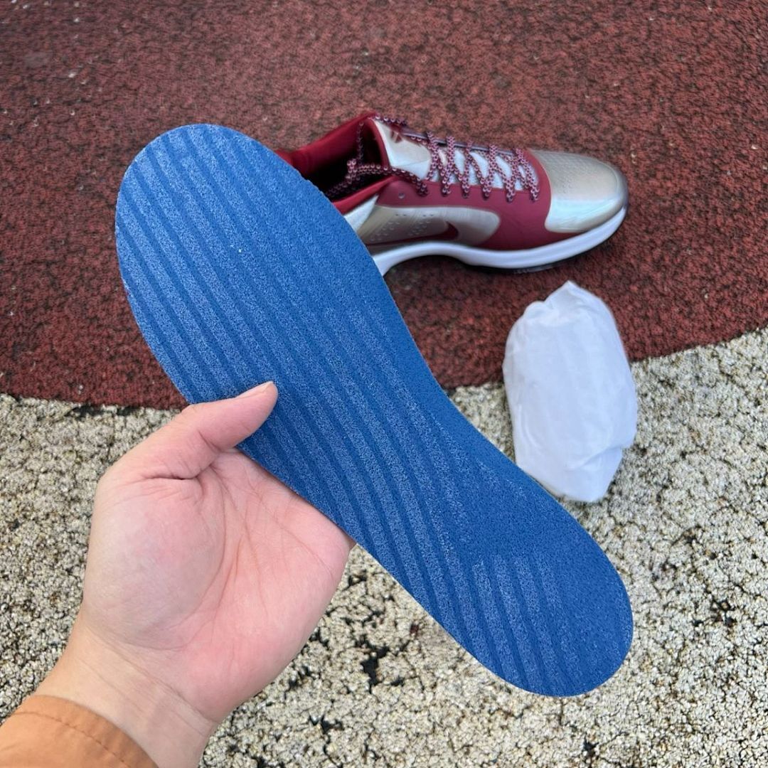 Nike Zoom Kobe 5 V Protro Metallic Silver Maroon White Basketball Shoes, Men's Athletic Sneakers, Kobe Bryant Footwear - Image 6