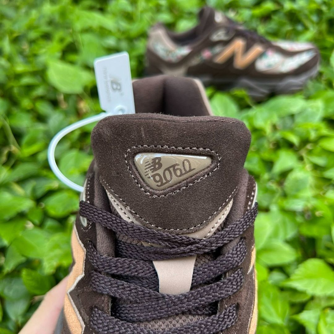 New Balance 9060 Brown Floral Multi-Color Sneakers U9060FWB - Image 5