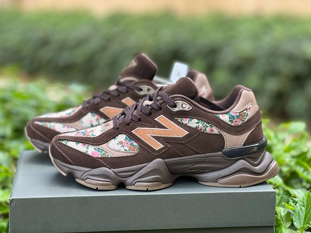 New Balance 9060 Brown Floral Multi-Color Sneakers U9060FWB - Image 10