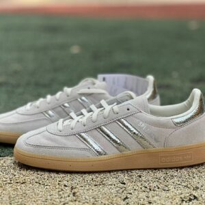 Adidas Handball Spezial Aluminium Silver Metallic Gum Men's Sneakers Shoes IE0215