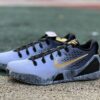 Nike Kobe 9 EM Low Anthracite Metallic Gold Black Marbled Sole Basketball Shoes Sneakers 646701-002