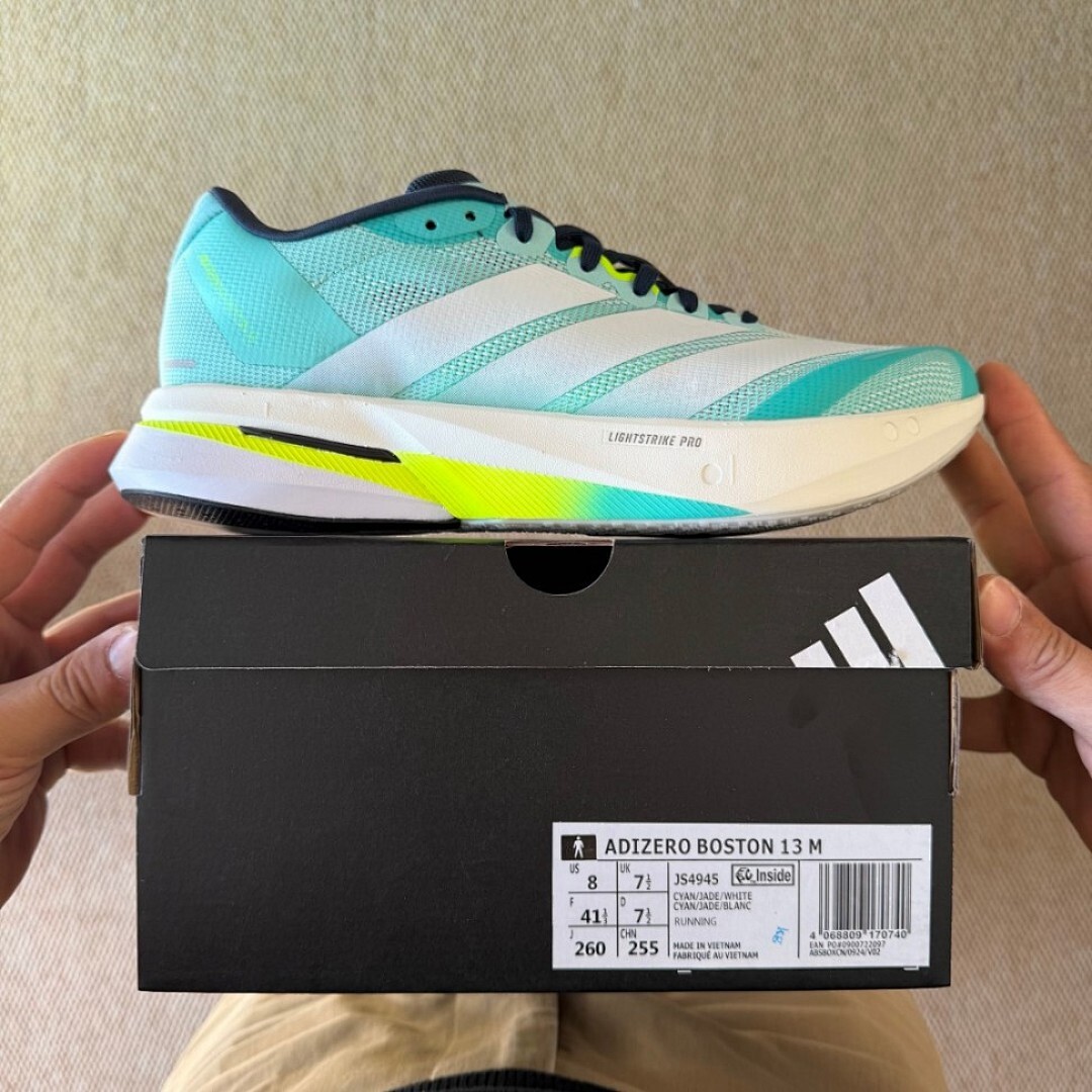 Adidas Adizero Adios Pro 3 Running Shoes - Pulse Mint / Lucid Lemon / Core Black - Men's Race Day Marathon Carbon Plate Sneakers - GZ8451 - Image 3