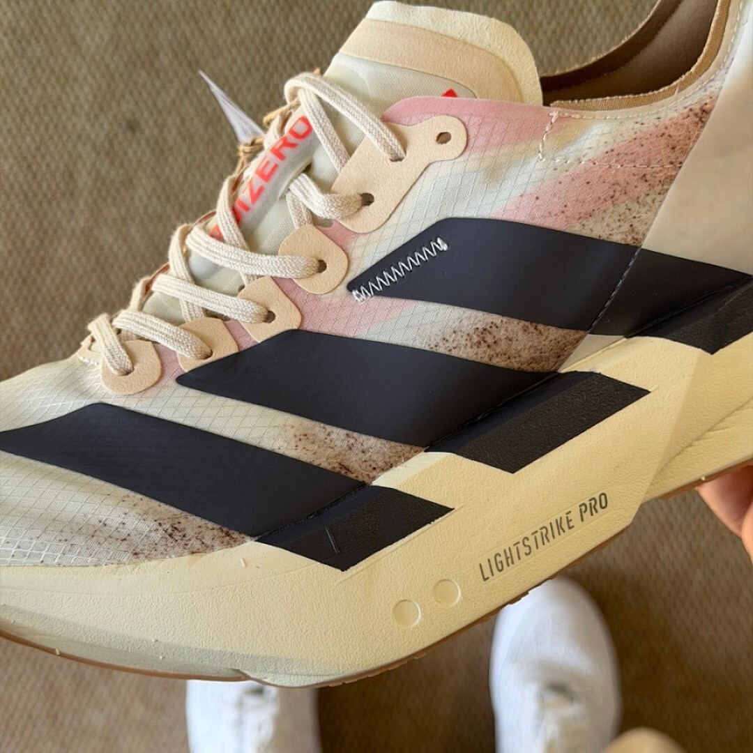 Adidas Adizero Adios Pro 4 Running Shoes White Preloved Lilac Preloved Red GW7896 - Image 4