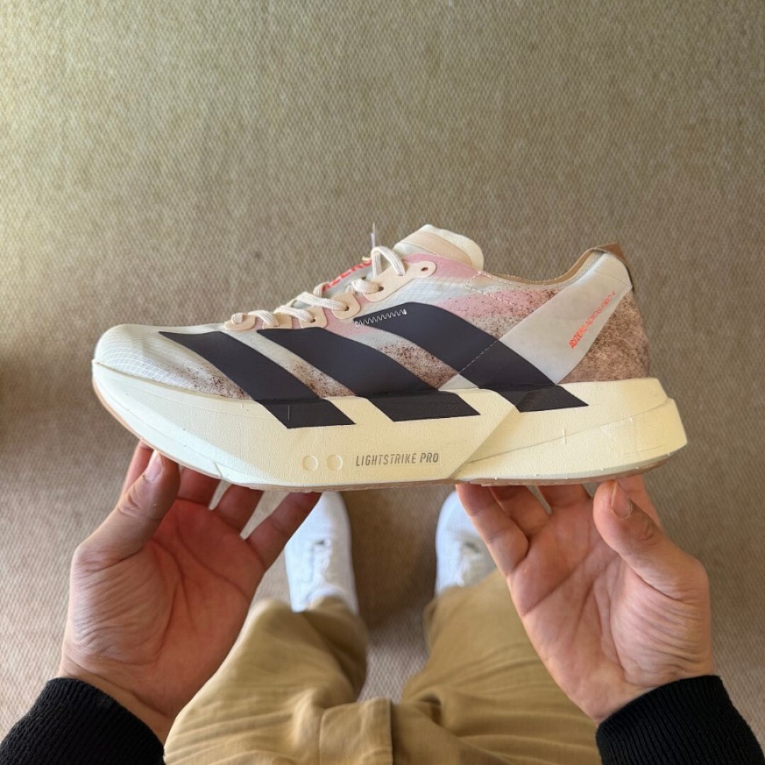 Adidas Adizero Adios Pro 4 Running Shoes White Preloved Lilac Preloved Red GW7896 - Image 10