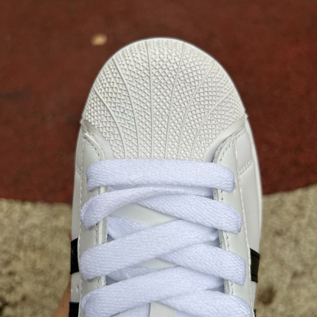 Adidas Superstar White Black Classic Shell Toe Sneakers - Image 5