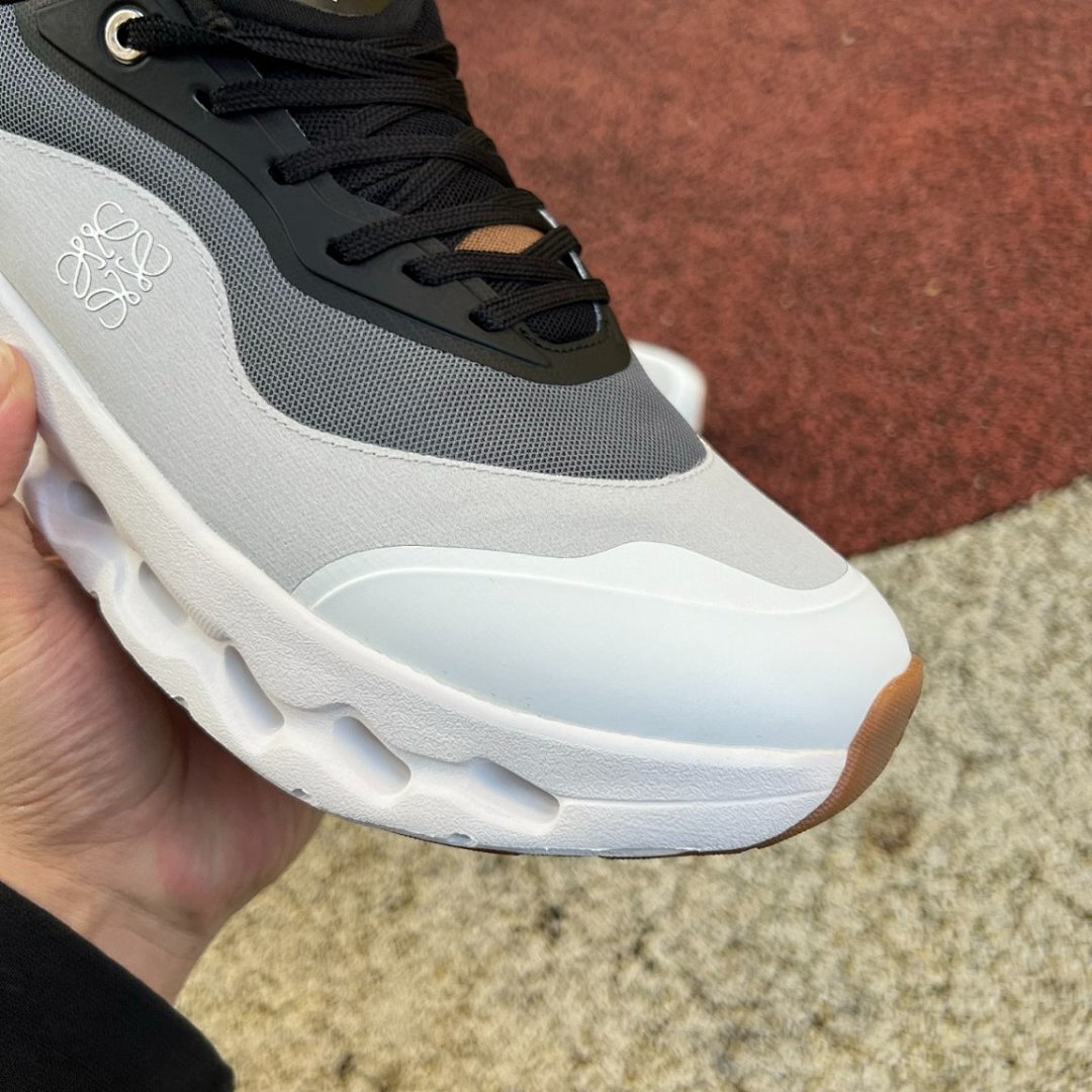 On Cloud Tеophase Running Shoes Lifestyle Sneakers Black White Grey Gum - Image 3