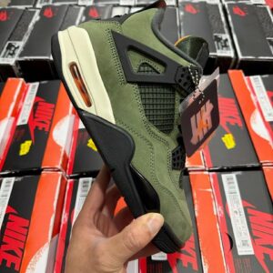 Air Jordan 4 Retro Travis Scott Cactus Jack Olive Black Sail