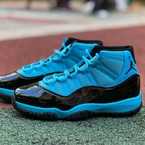 Air Jordan 11 Retro "Pantone" University Blue Black Patent Leather Sneakers Shoes 683072-405