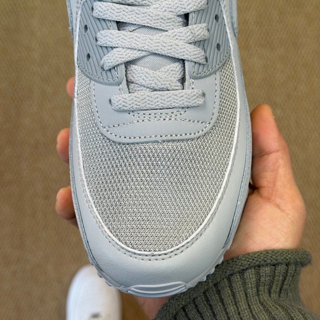 Nike Air Max 90 Pure Platinum Light Grey White Trainers Sneakers - DJ6205-100 - Image 4