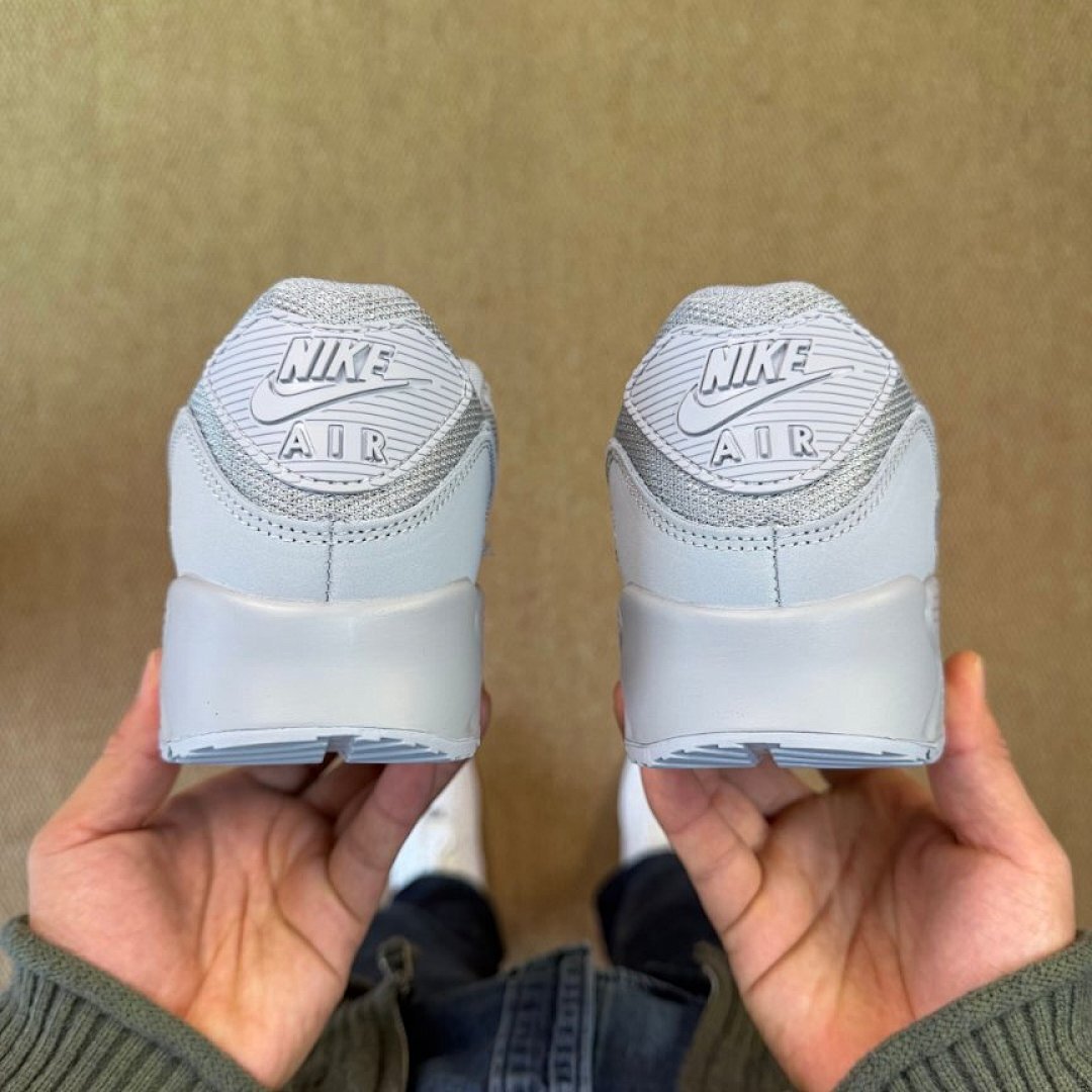 Nike Air Max 90 Pure Platinum Light Grey White Trainers Sneakers - DJ6205-100 - Image 7