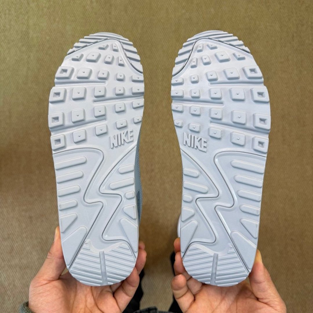 Nike Air Max 90 Pure Platinum Light Grey White Trainers Sneakers - DJ6205-100 - Image 8