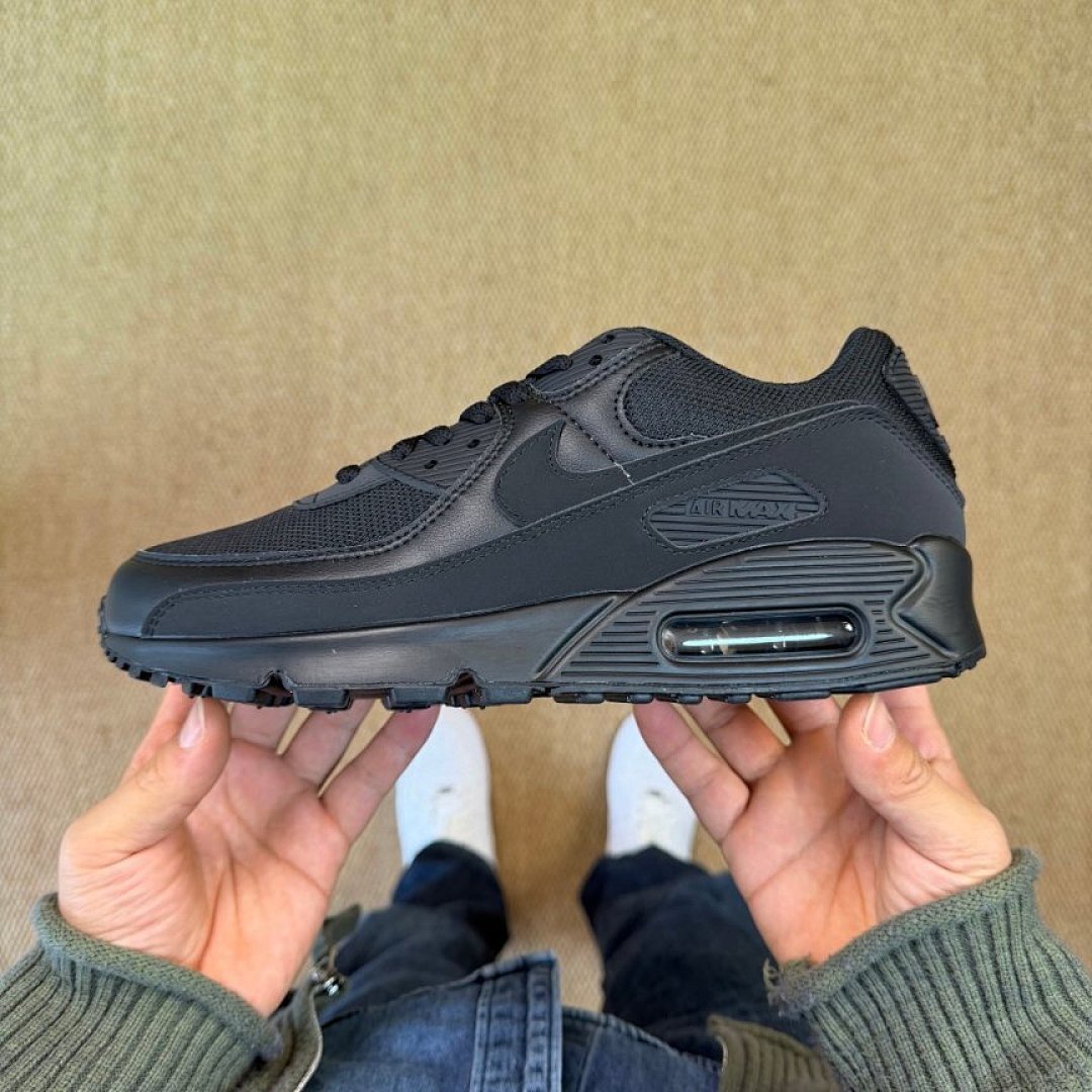 Nike Air Max 90 Triple Black Sneakers Shoes Trainers CN8490-003 Men's Women's Unisex Lifestyle Running Casual