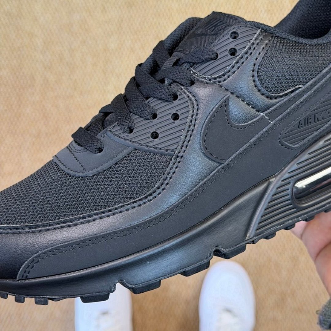 Nike Air Max 90 Triple Black Sneakers Shoes Trainers CN8490-003 Men's Women's Unisex Lifestyle Running Casual - Image 5