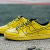 Nike Dunk Low Yellow Patent Cel-Shaded Sneakers