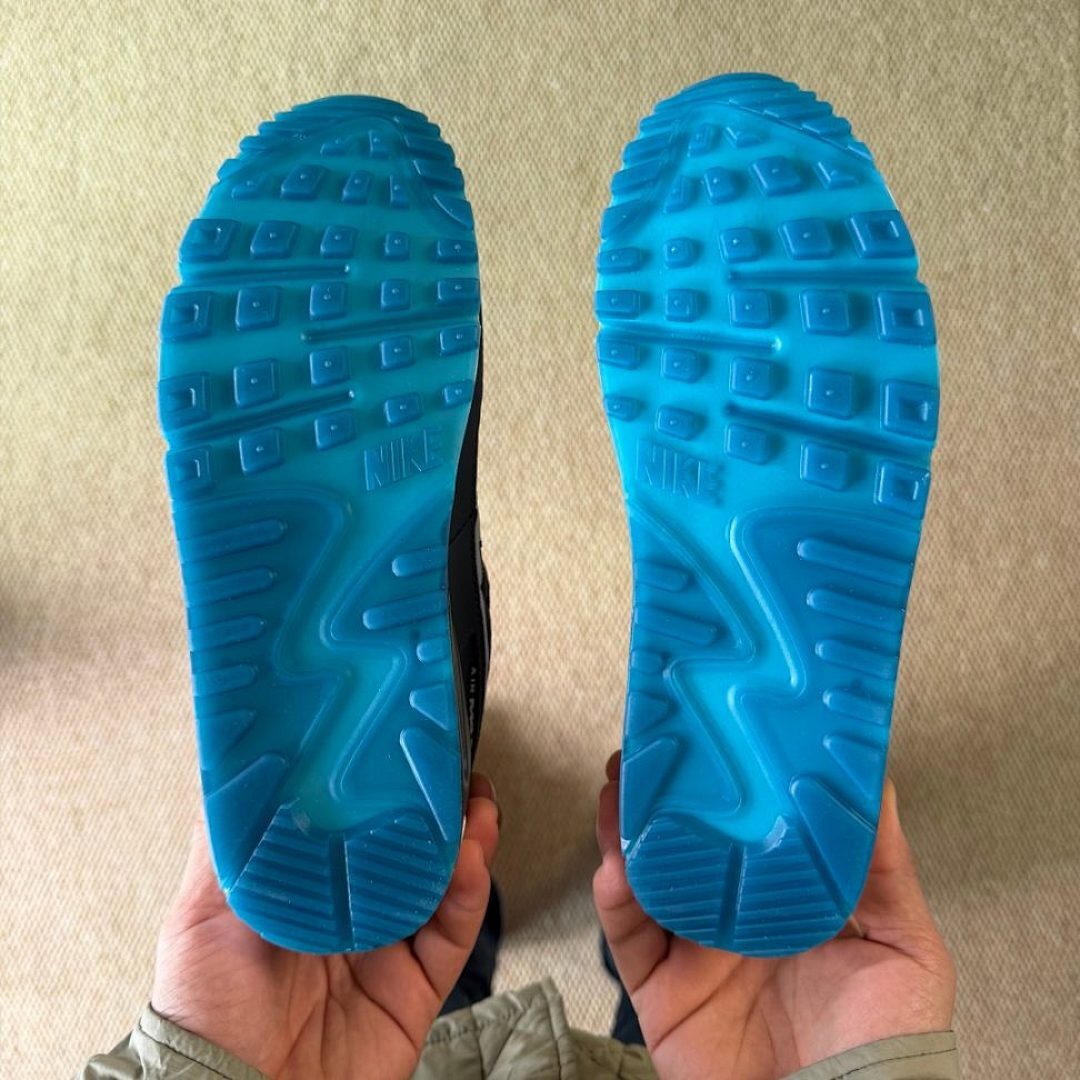 Nike Air Max 90 Black Iron Grey White Photo Blue Men's Lifestyle Sneakers Shoes DQ8974-001 - Image 8