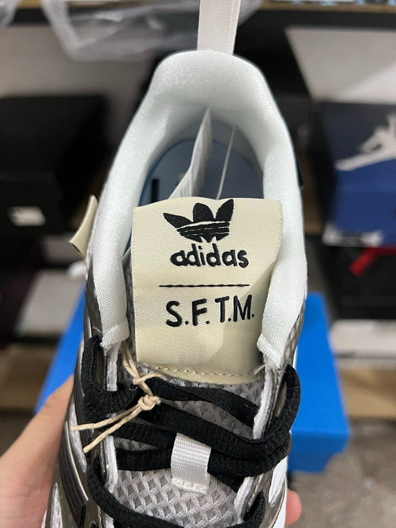 Adidas Adistar Racer SFY SFTM-006 Cloud White Metallic Silver Core Black Running Sneakers - Image 5