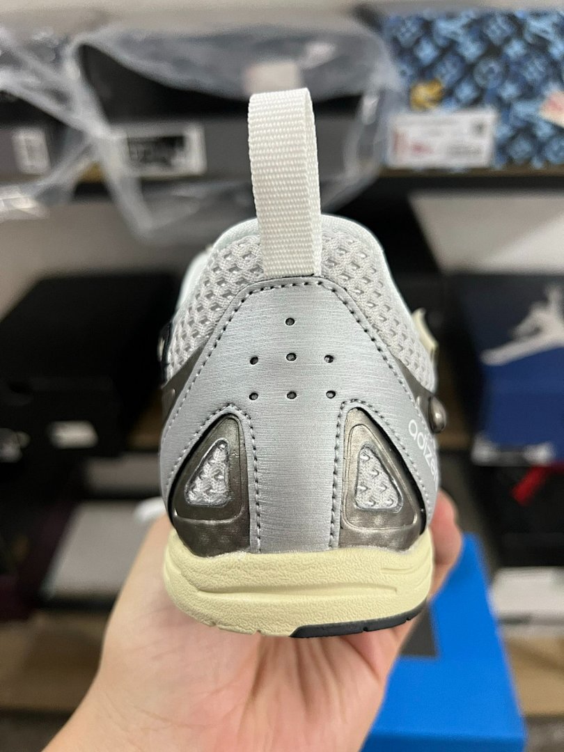Adidas Adistar Racer SFY SFTM-006 Cloud White Metallic Silver Core Black Running Sneakers - Image 8