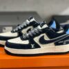 Louis Vuitton x Nike Air Force 1 Low Virgil Abloh Monogram Navy Blue Cream Sneakers N140