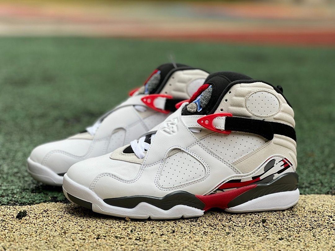 Air Jordan 8 Retro "Bugs Bunny" White True Red Black Men's Sneakers 305381-103 - Image 10