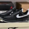 Nike Air Force 1 '07 LV8 Black Iridescent Holographic Swoosh Grey Sole CW6999-001 Sneakers Shoes