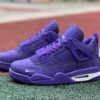 Travis Scott Air Jordan 4 Retro F&F Purple Suede Nike AJ4 Cactus Jack Exclusive Sneakers