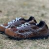 Bottega Veneta Orbit Mesh and Suede Runner Sneakers Fondant Brown