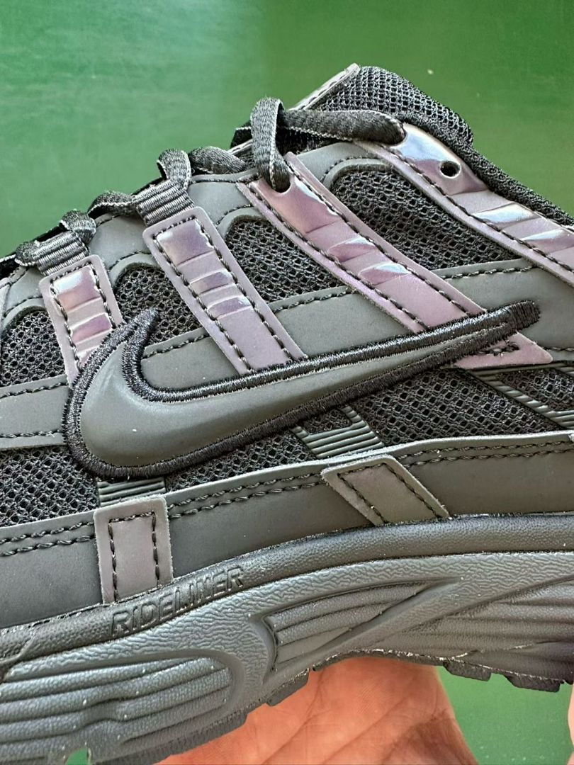 Nike P-6000 Black Metallic Dark Grey Iridescent Men's Women's Lifestyle Running Shoes Sneakers - Image 2