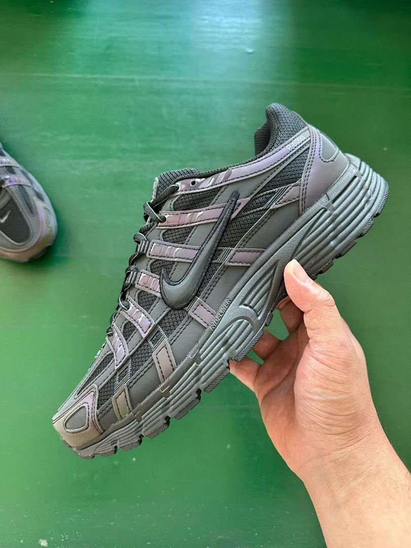 Nike P-6000 Black Metallic Dark Grey Iridescent Men's Women's Lifestyle Running Shoes Sneakers - Image 8