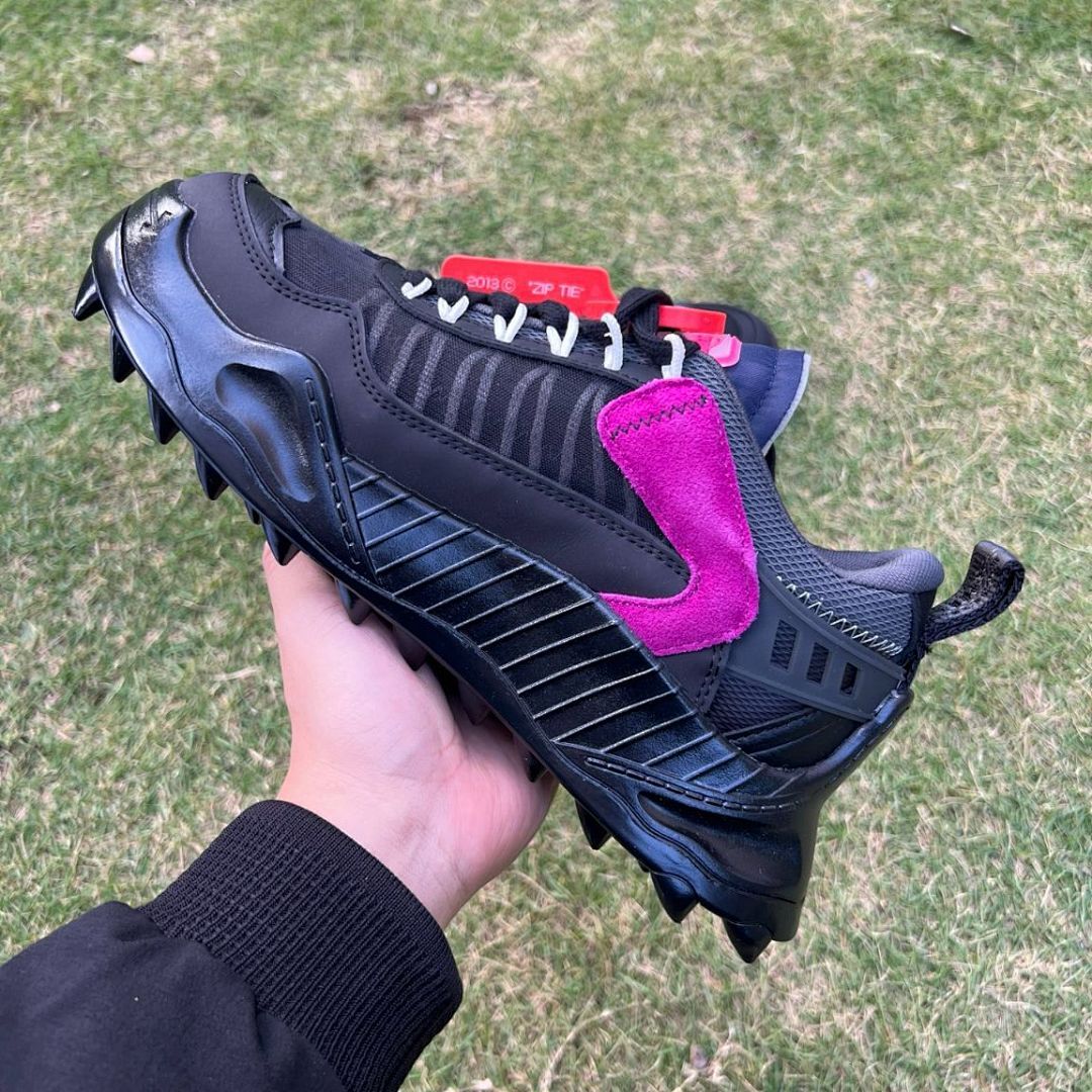 Off-White ODSY-1000 Black Grey Chunky Sneakers Men's Women's - Image 7