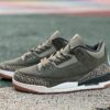 Air Jordan 3 Retro SP Dark Olive Green Elephant Print Men's Sneakers CT8532-200