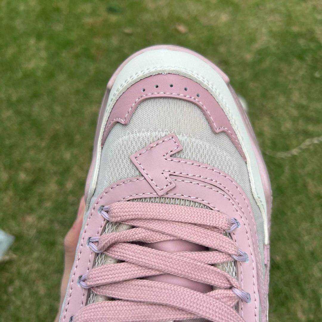 Off-White ODSY-1000 Pink White Cream Luxury Designer Chunky Sneakers - Image 4