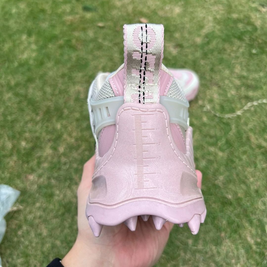 Off-White ODSY-1000 Pink White Cream Luxury Designer Chunky Sneakers - Image 8
