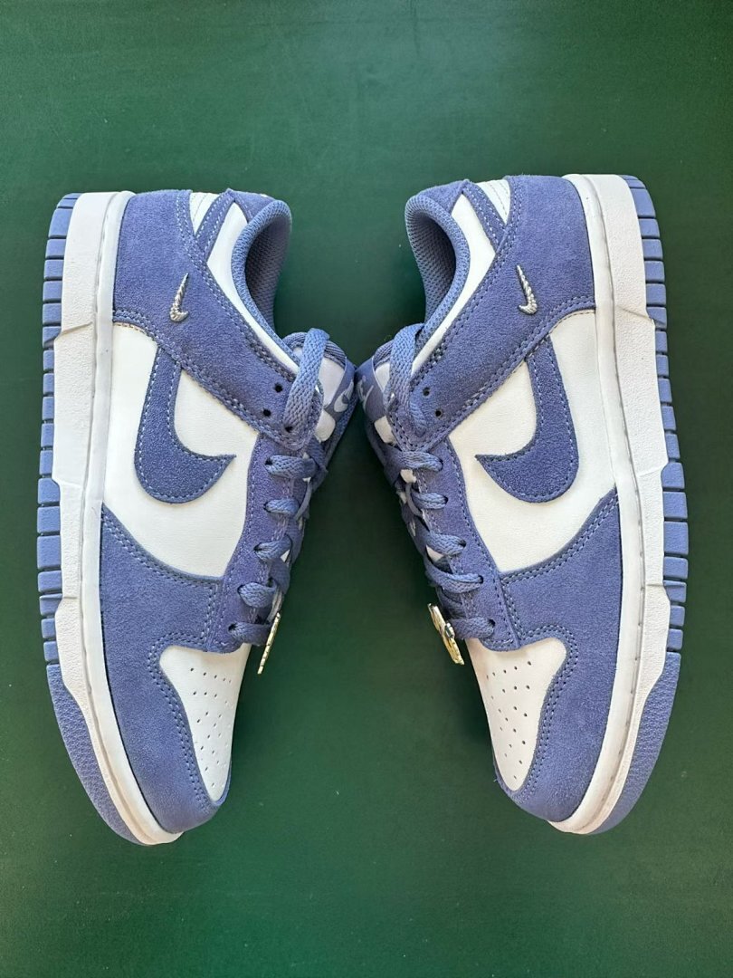 Nike Dunk Low LX Phantom Light Smoke Grey FJ2260-001 Periwinkle Blue Cream Sail Sneakers Shoes Men's Women's - Image 3