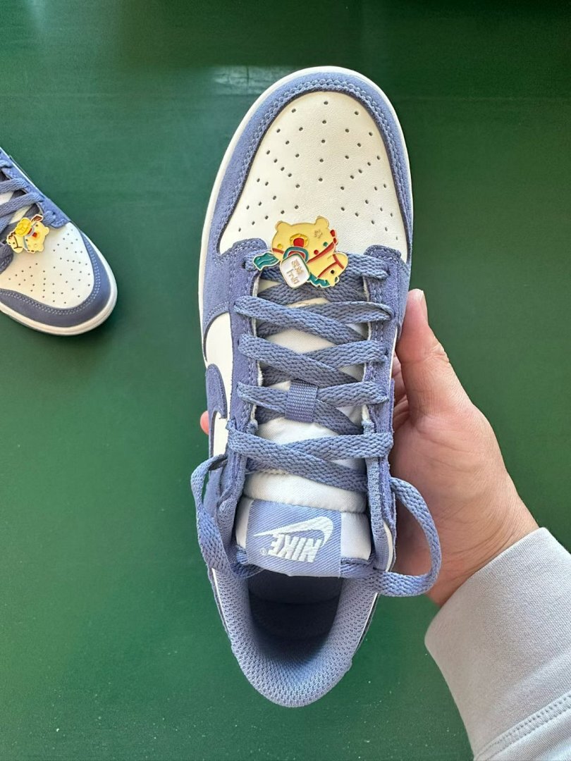 Nike Dunk Low LX Phantom Light Smoke Grey FJ2260-001 Periwinkle Blue Cream Sail Sneakers Shoes Men's Women's - Image 6