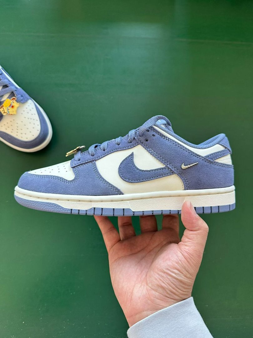 Nike Dunk Low LX Phantom Light Smoke Grey FJ2260-001 Periwinkle Blue Cream Sail Sneakers Shoes Men's Women's - Image 10