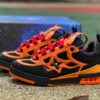 Louis Vuitton LV Trainer Maxi Sneaker Orange Black Red Laces 1ABR9J Men's Luxury Designer Fashion Sneakers