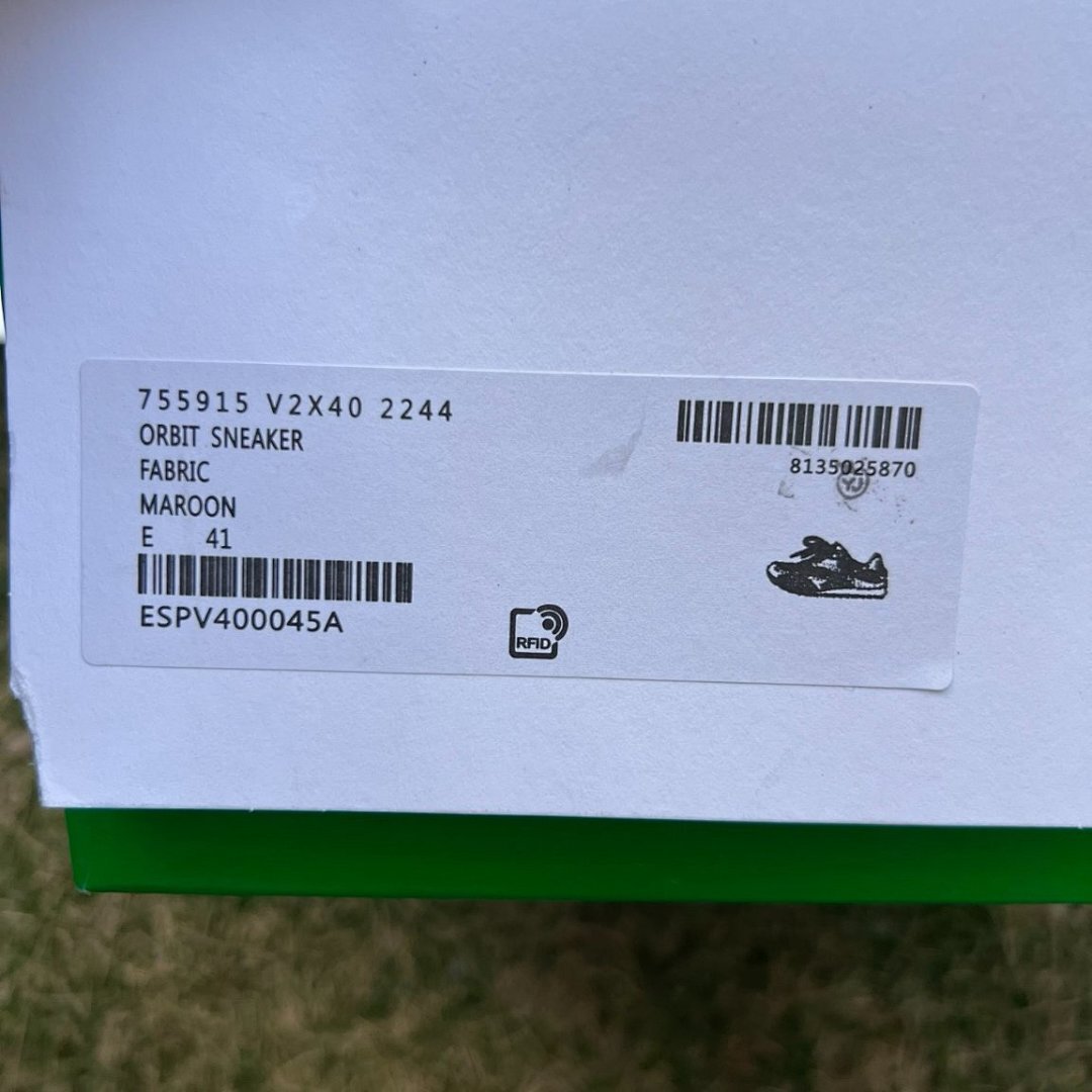 Bottega Veneta Orbit Sneakers Silver Espresso Metallic Mesh Men's Women's Trainers 771345 V2O50 8122 - Image 2