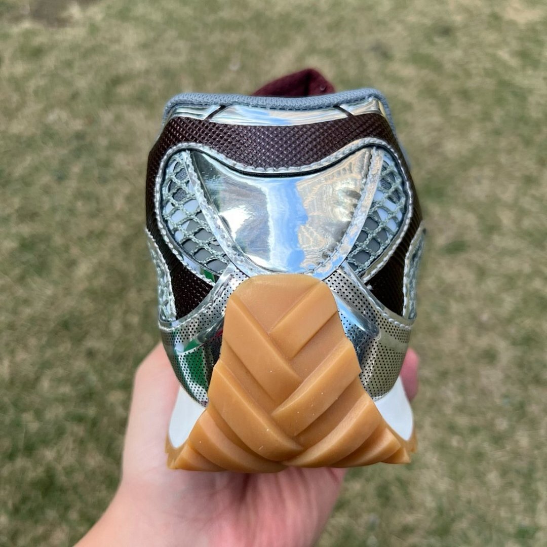 Bottega Veneta Orbit Sneakers Silver Espresso Metallic Mesh Men's Women's Trainers 771345 V2O50 8122 - Image 8