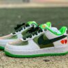Nike Air Force 1 Low Oregon Ducks Green White Speckle Duck Feet Sneakers