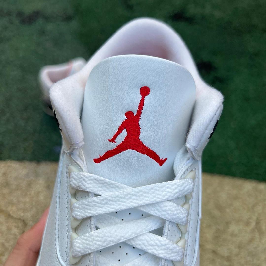 Nike Air Jordan 3 Retro 'White Cement Reimagined' Men's Shoes - White Fire Red Cement Grey Black Elephant Print Sneakers DN3707-100 - Image 4