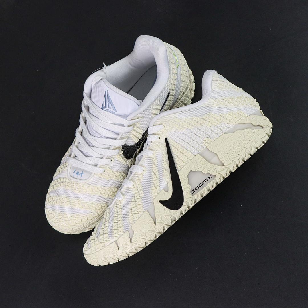 Nike Kyrie 4 ZoomX White Black Men's Basketball Sneakers - Image 2