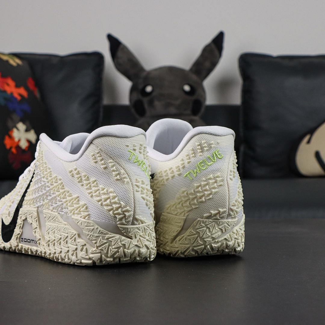 Nike Kyrie 4 ZoomX White Black Men's Basketball Sneakers - Image 6