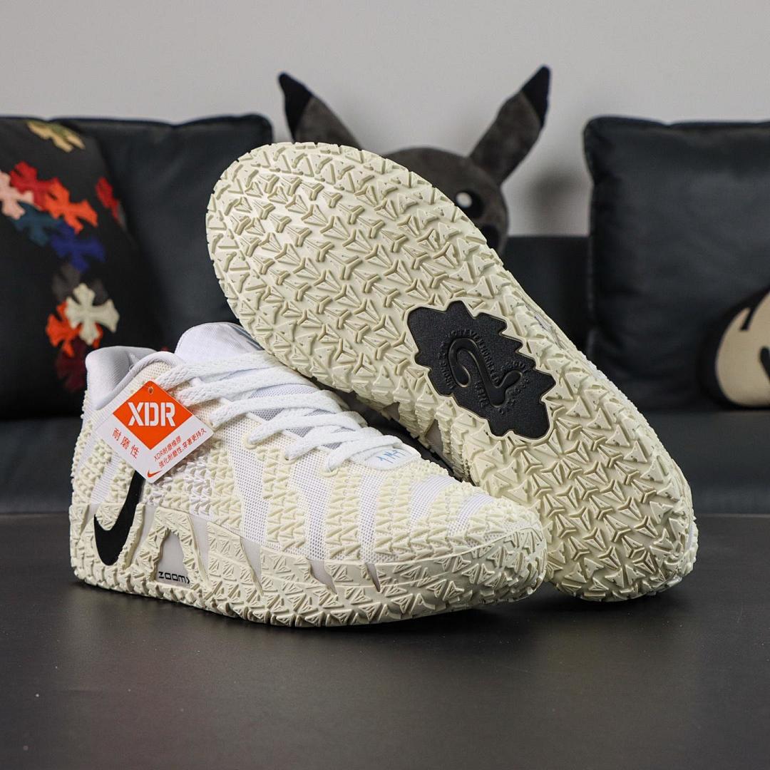 Nike Kyrie 4 ZoomX White Black Men's Basketball Sneakers - Image 8