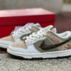 Nike Dunk Low Year of the Dragon 2024 Lunar New Year White Olive Green Tan Sail Leather Sneakers Shoes FJ4210-100
